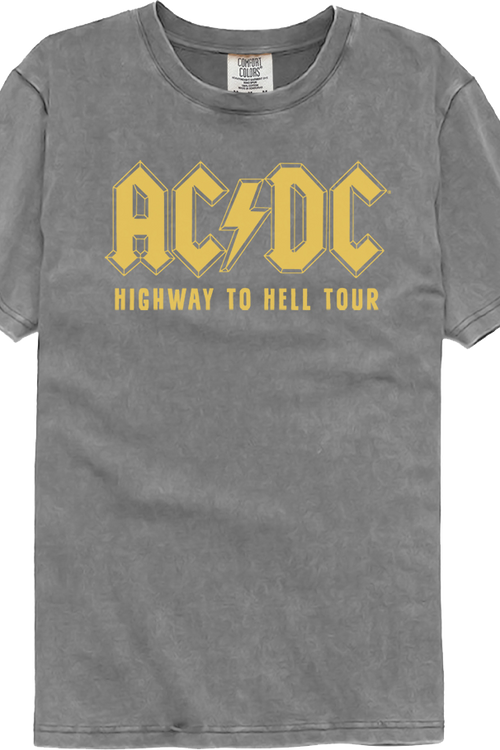 Highway To Hell Tour ACDC Comfort Colors Brand T-Shirt