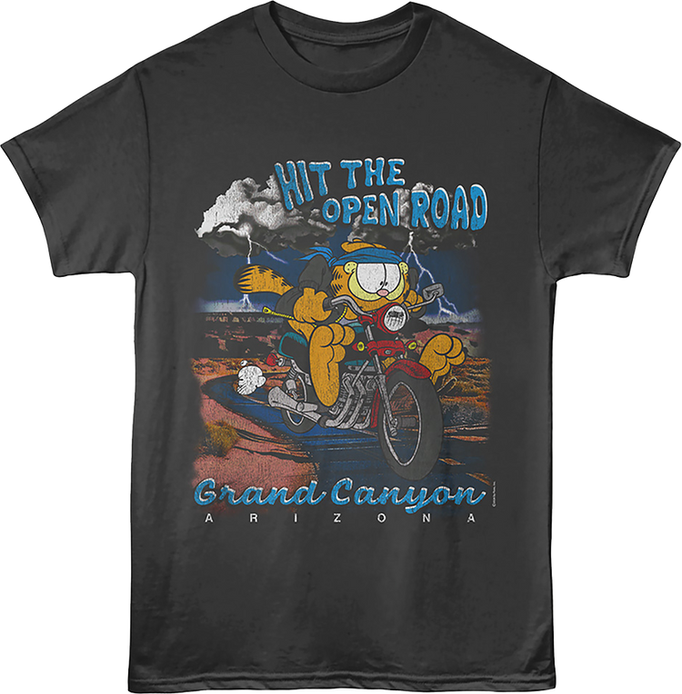 Hit The Open Road Grand Canyon Garfield T-Shirt
