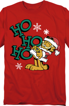 Ho Ho Ho Santa Garfield T-Shirt