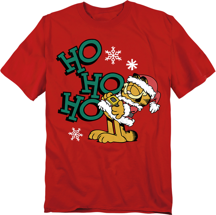 Ho Ho Ho Santa Garfield T-Shirt