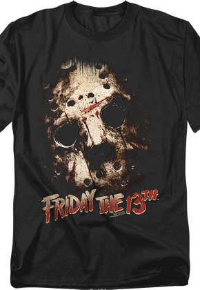 Hockey Mask Close-Up Friday the 13th T-Shirt