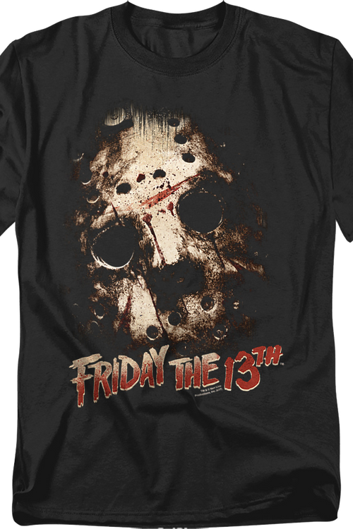 Hockey Mask Close-Up Friday the 13th T-Shirt