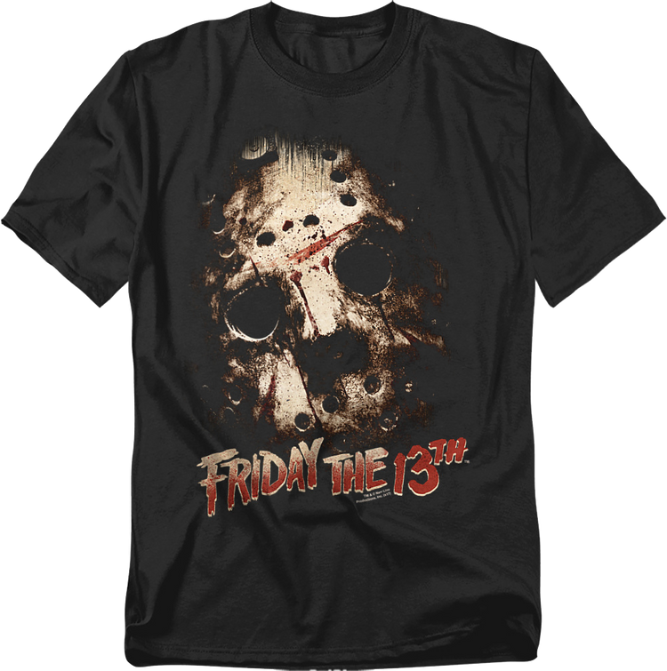 Hockey Mask Close-Up Friday the 13th T-Shirt