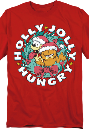 Holly Jolly Hungry Garfield T-Shirt