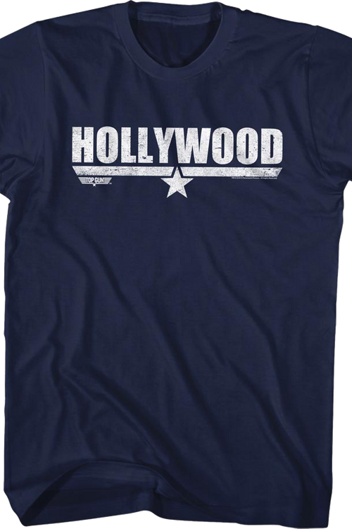 Distressed Hollywood Top Gun T-Shirt