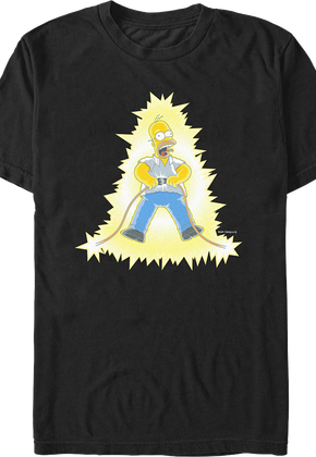 Homer Simpson Electrocution Simpsons T-Shirt