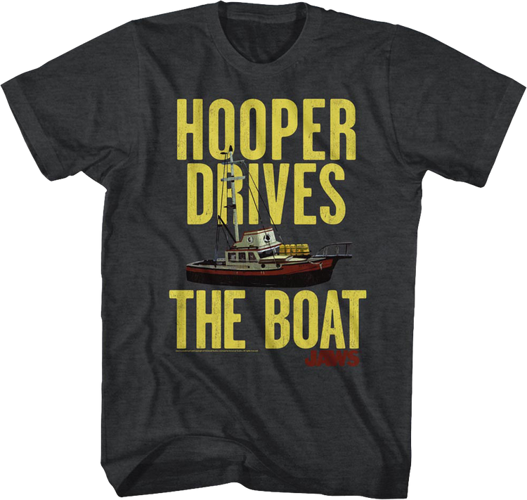 Hooper Drives The Boat Jaws T-Shirt