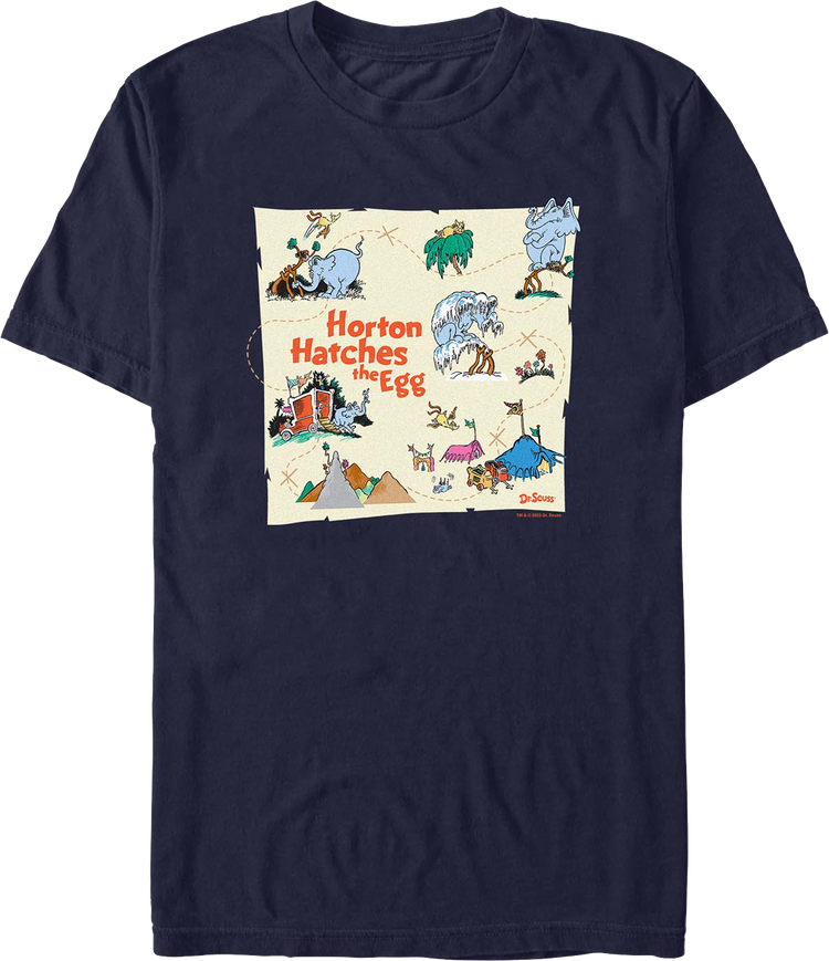 Horton Hatches the Egg Collage Dr. Seuss T-Shirt