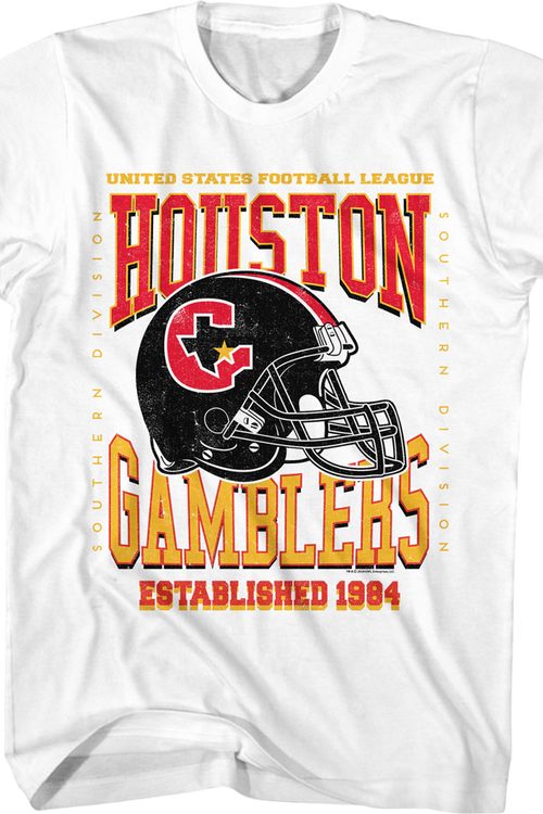 Houston Gamblers Established 1984 USFL T-Shirt