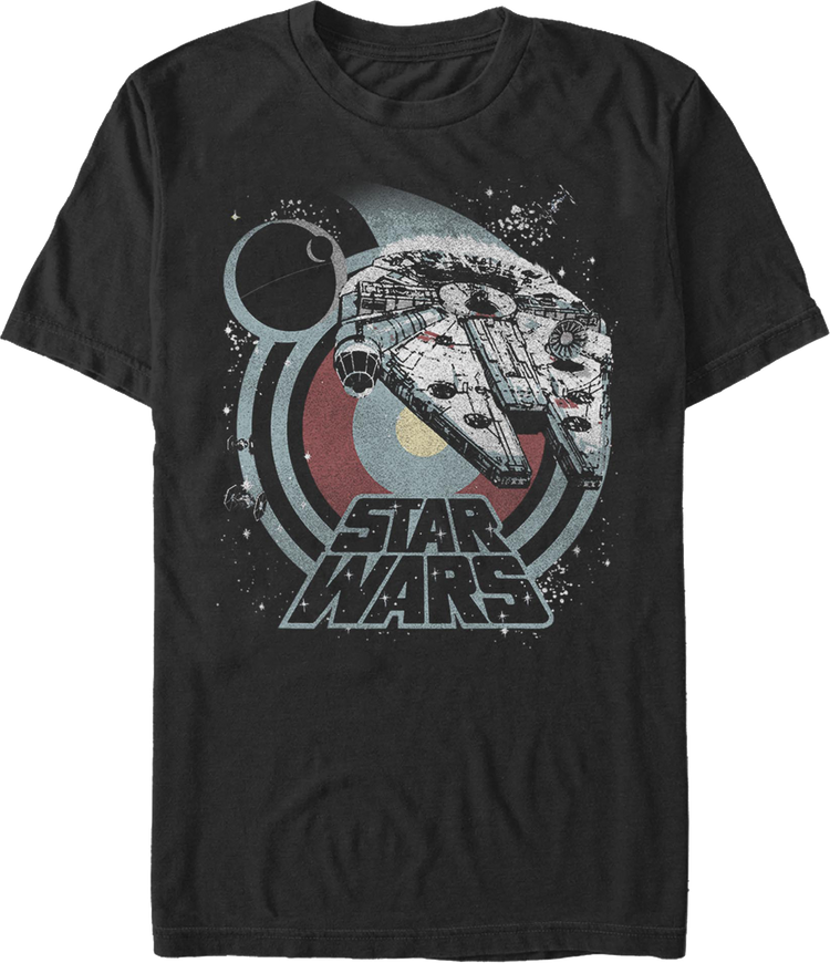 Hyperspace Millennium Falcon Star Wars T-Shirt