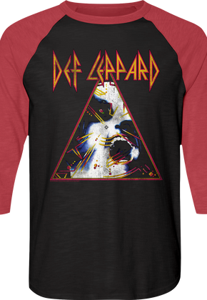 Hysteria Def Leppard Raglan Baseball Shirt
