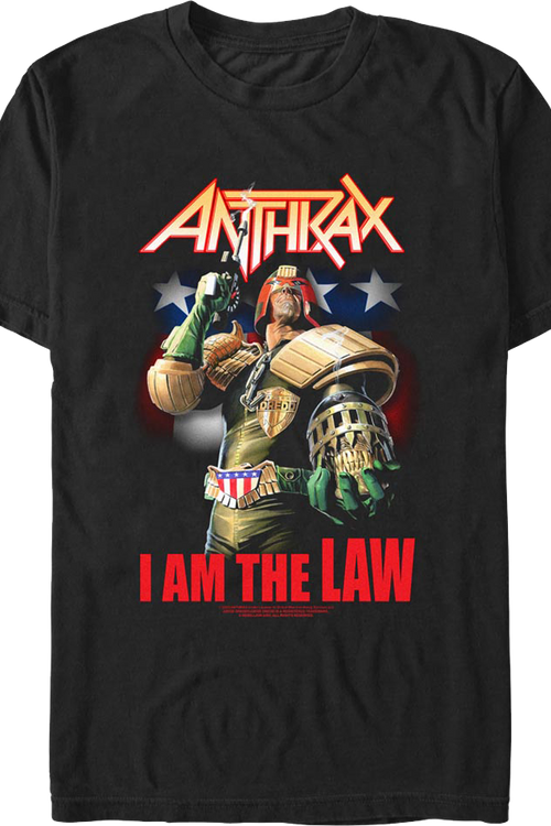 I Am The Law Judge Dredd Anthrax T-Shirt