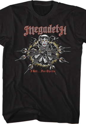 Front & Back I Kill For Thrills Megadeth T-Shirt