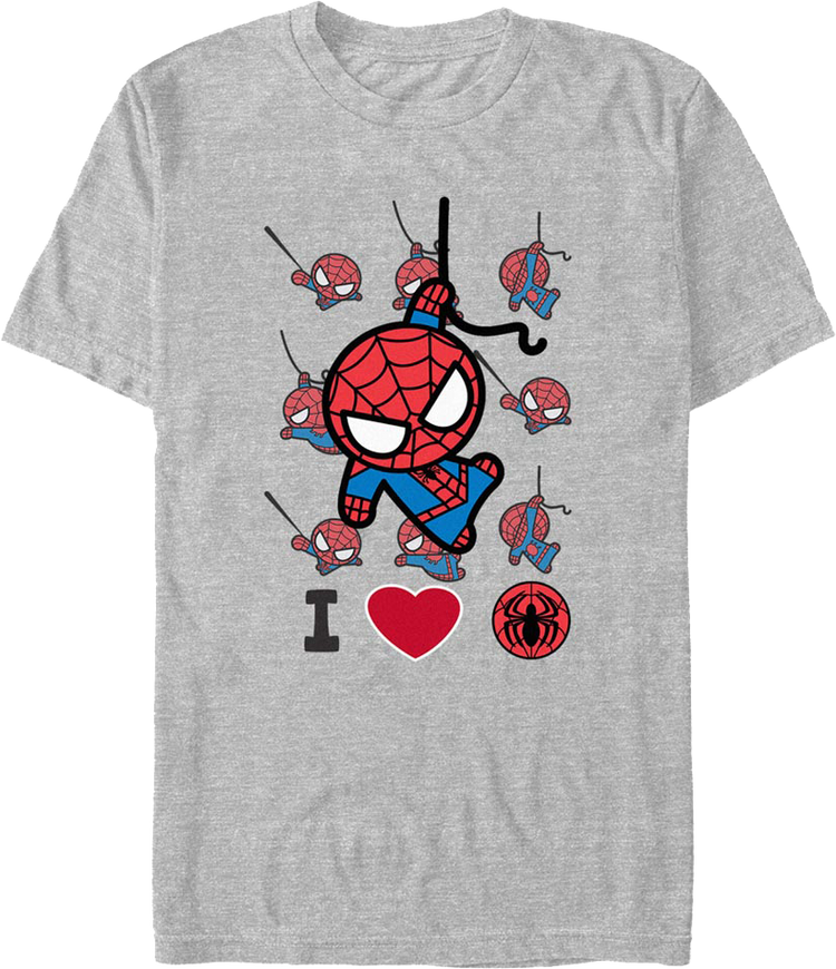 I Love Spider-Man Marvel Comics T-Shirt