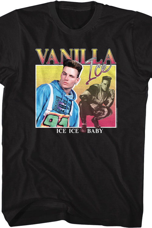 Ice Ice Baby Square Collage Vanilla Ice T-Shirt