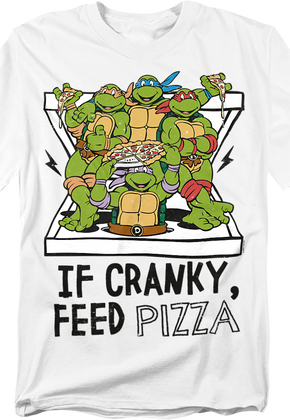 If Cranky Feed Pizza Teenage Mutant Ninja Turtles T-Shirt