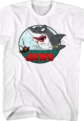 Illustrated Attack Jaws T-Shirt