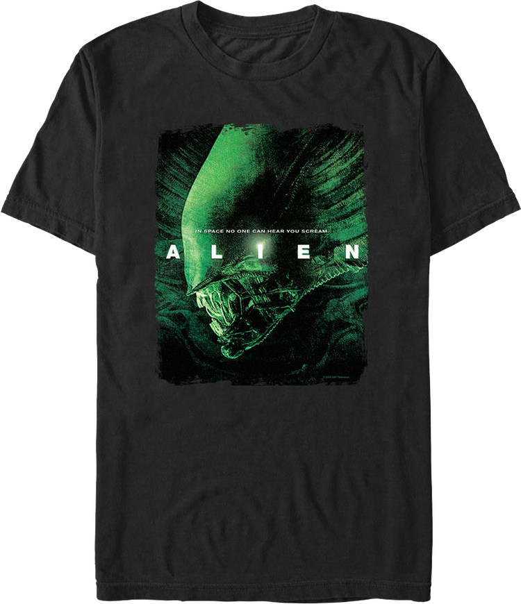 In Space No One Can Hear You Scream Alien T-Shirt