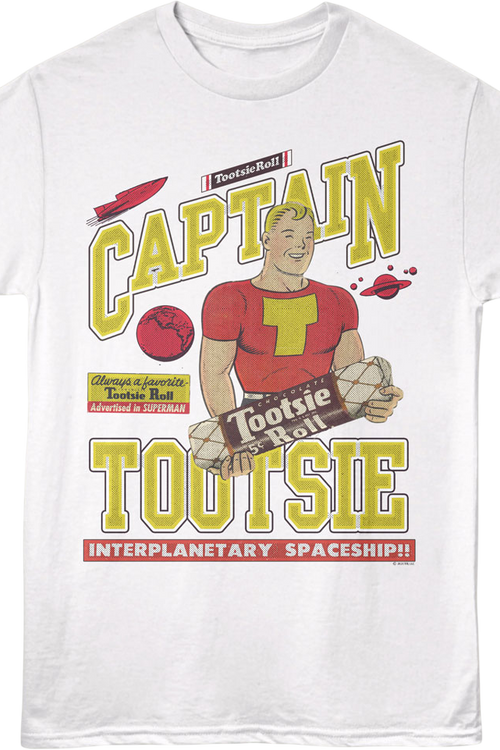 Interplanetary Spaceship Tootsie Roll T-Shirt