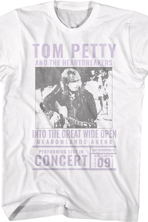 Into The Great Wide Open Concert Tom Petty T-Shirt
