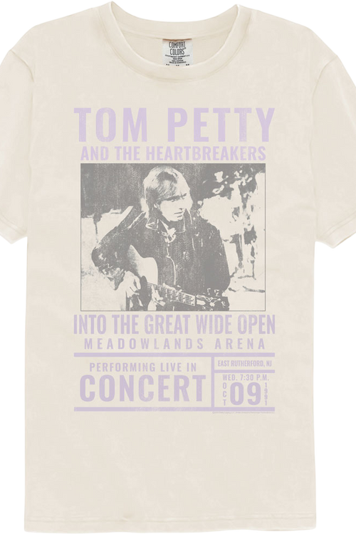 Into The Great Wide Open Tom Petty Comfort Colors Brand T-Shirt