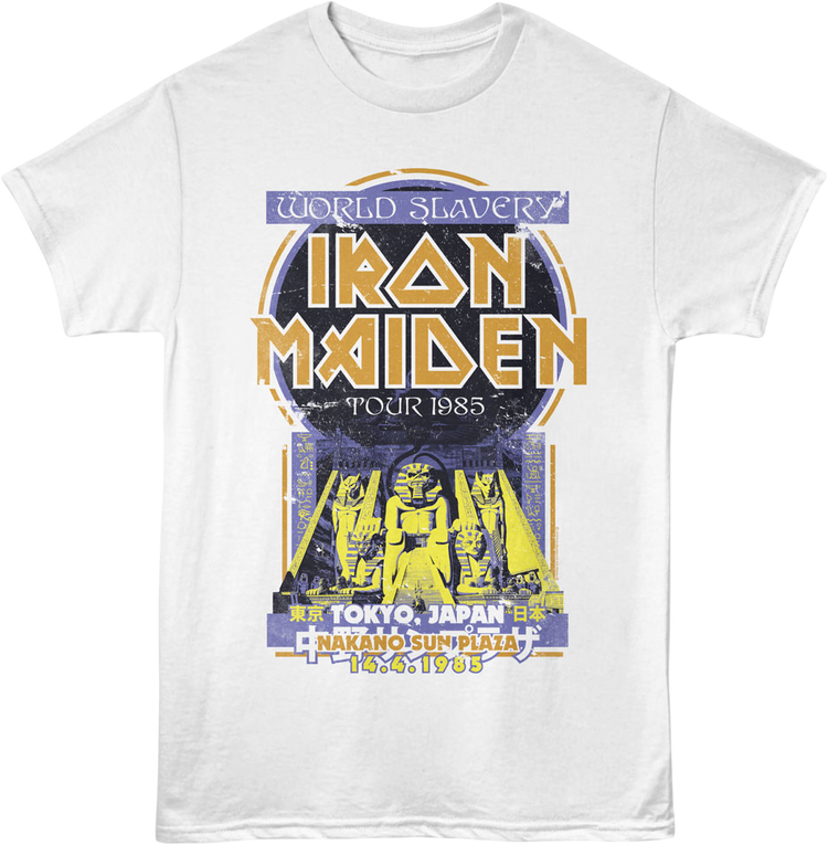 World Slavery Tour Tokyo Japan Iron Maiden T-Shirt