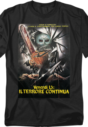 Italian Poster Friday the 13th Part V T-Shirt