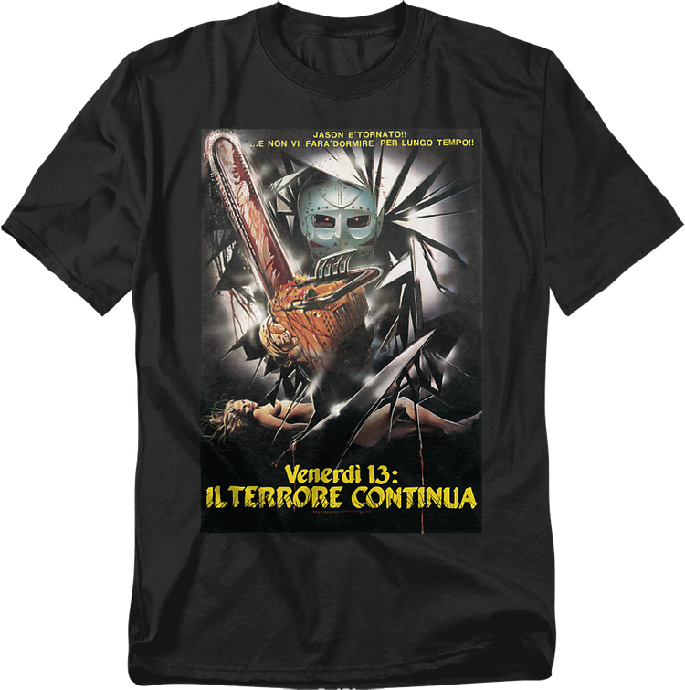Italian Poster Friday the 13th Part V T-Shirt