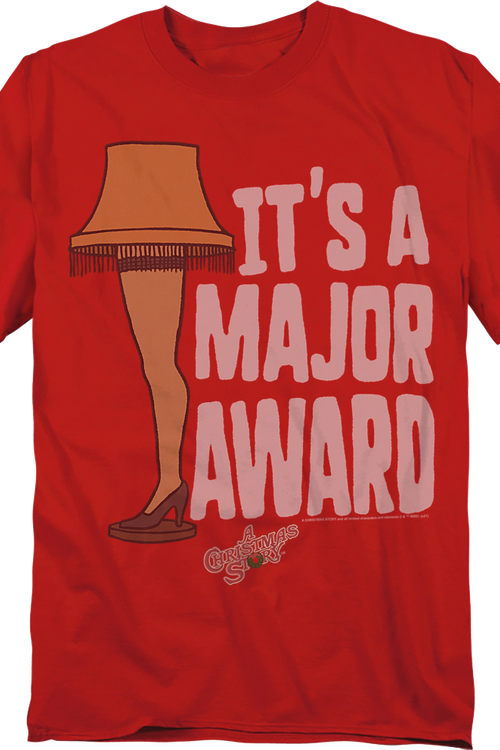It's A Major Award Leg Lamp Christmas Story T-Shirt