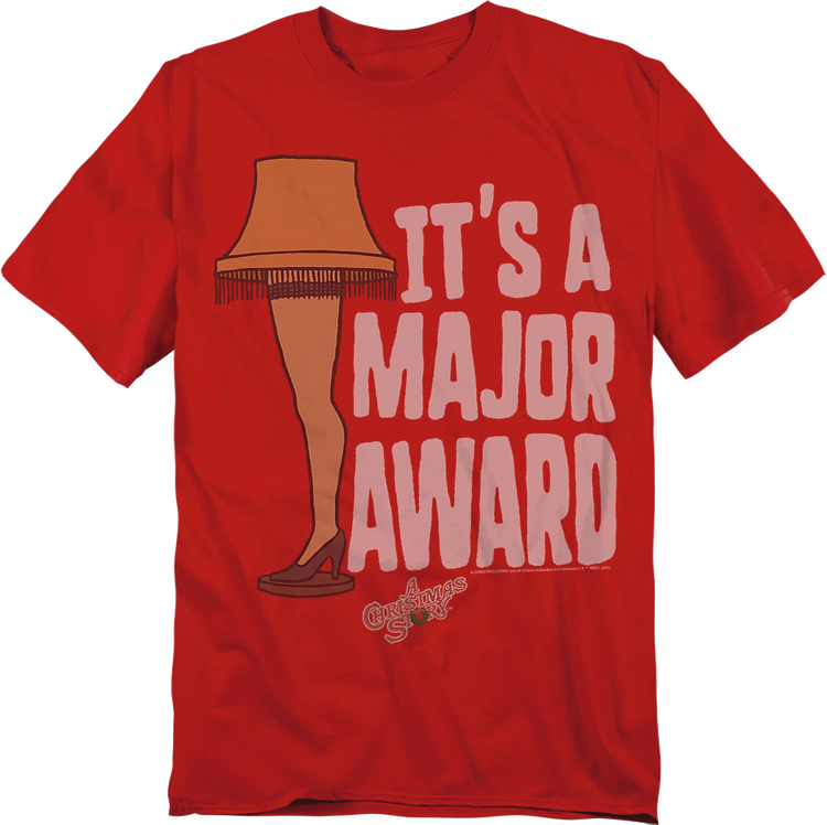It's A Major Award Leg Lamp Christmas Story T-Shirt