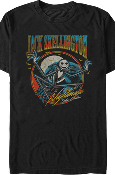 Jack Skellington Circle Nightmare Before Christmas T-Shirt