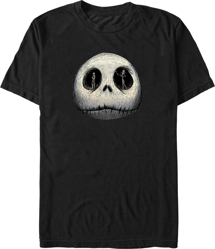 Jack Skellington Eye Sockets Nightmare Before Christmas T-Shirt