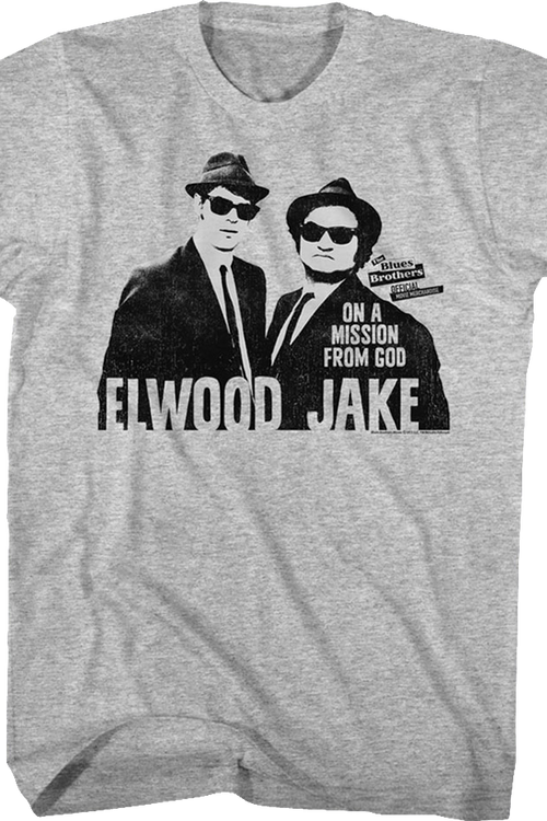 Retro Elwood And Jake Blues Brothers T-Shirt