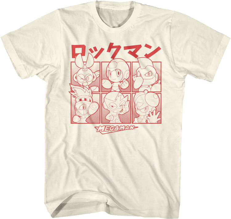 Japanese Blocks Mega Man T-Shirt