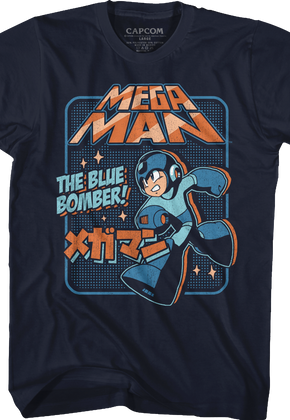Japanese Blue Bomber Mega Man T-Shirt
