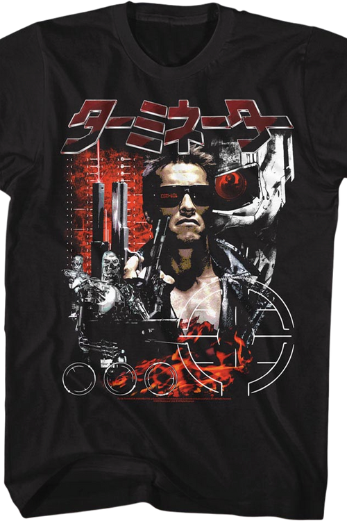 Japanese Poster Collage Terminator T-Shirt