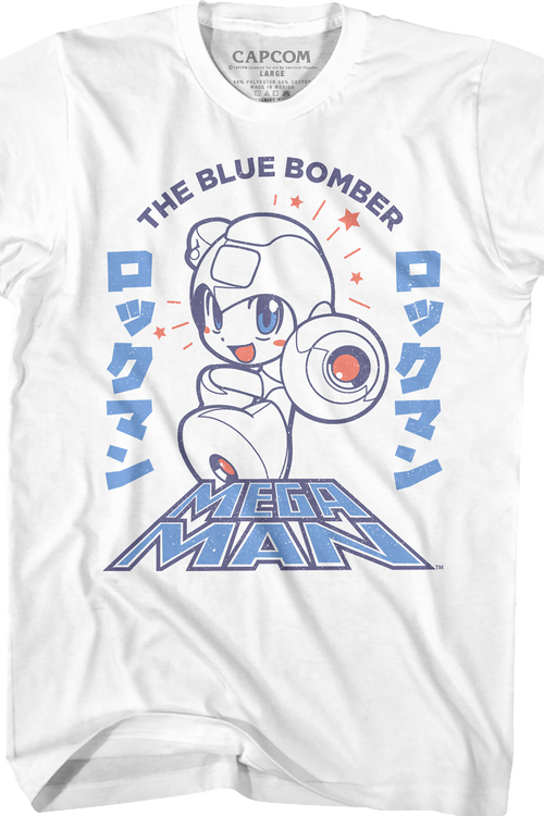 Japanese Text Mega Man T-Shirt