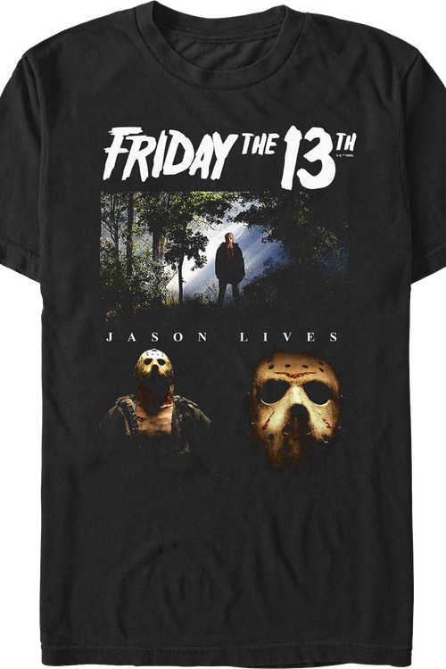 Jason Lives Collage Friday the 13th T-Shirt