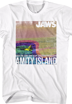 Amity Island Enjoy The Sand, Surf & Sun Jaws T-Shirt