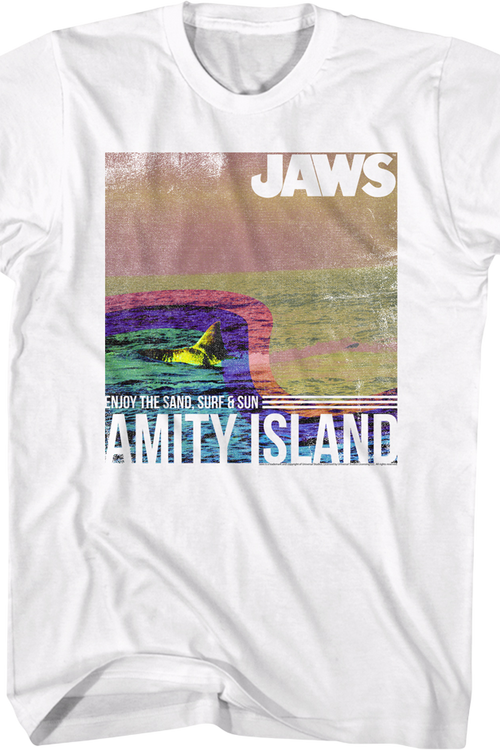 Amity Island Enjoy The Sand, Surf & Sun Jaws T-Shirt