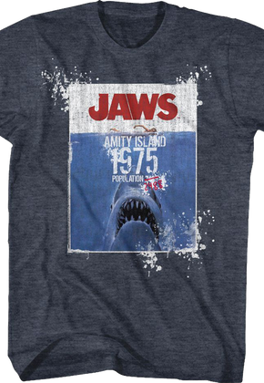 Amity Island Population Jaws T-Shirt