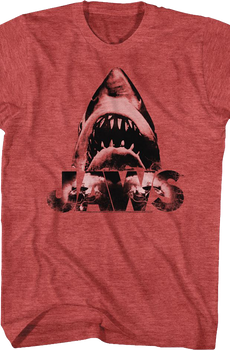 Red Shark Attack Jaws T-Shirt