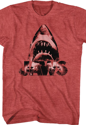 Red Shark Attack Jaws T-Shirt