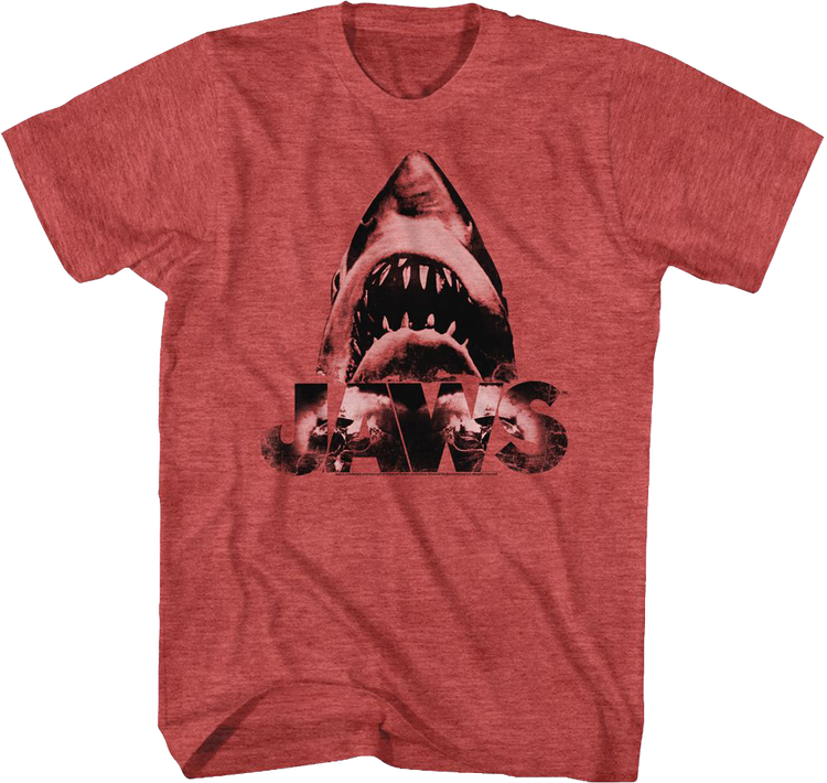 Red Shark Attack Jaws T-Shirt