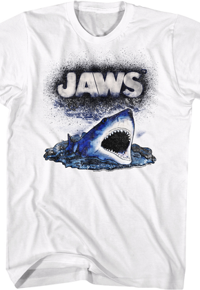 Spray Painted Shark Jaws T-Shirt