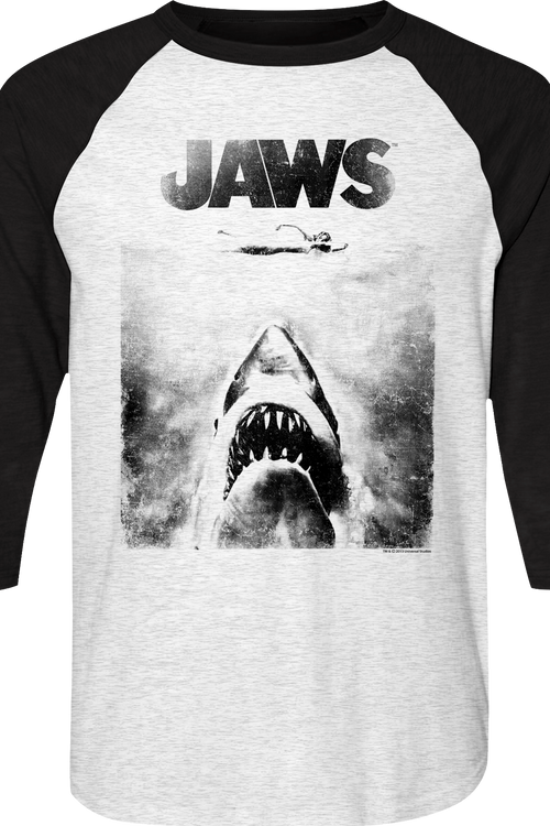Jaws Raglan Baseball Shirt