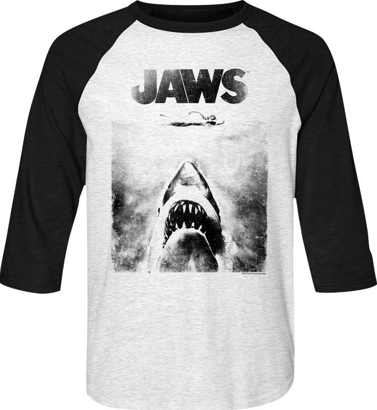 Jaws Raglan Baseball Shirt