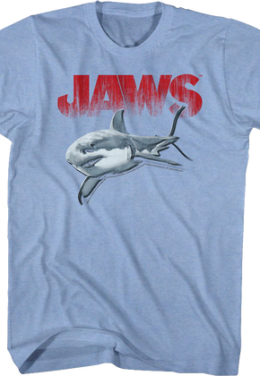Retro Halftone Shark Jaws T-Shirt
