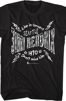 Seattle Concert Jimi Hendrix T-Shirt