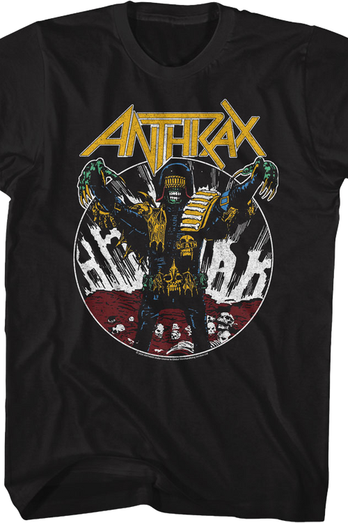 Judge Dredd Zombie Anthrax T-Shirt